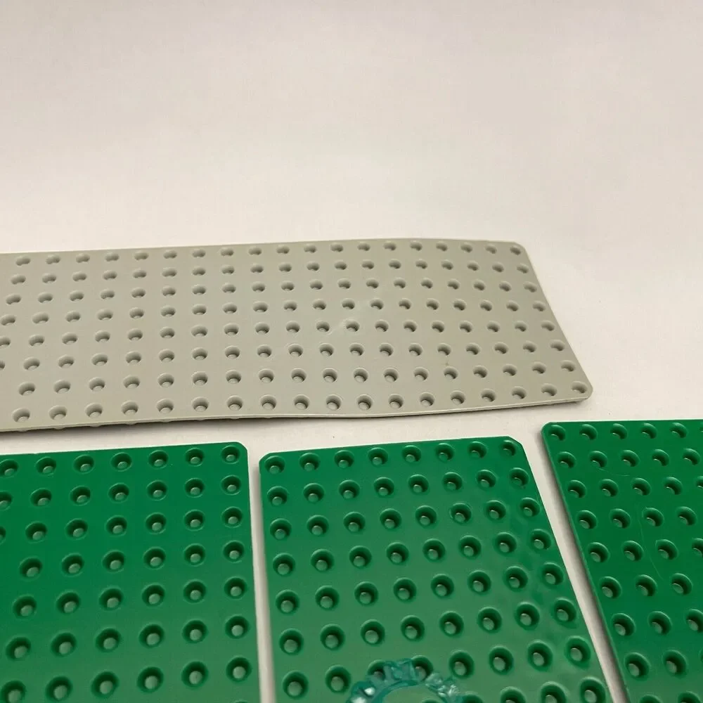 Vintage Lego Green Gray Plates Replacement Parts Pieces Lot‎ of 5